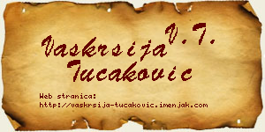 Vaskrsija Tucaković vizit kartica
